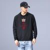 Nueva Sudadera de Otoño para Hombre con Estampado Cuello Redondo Holgada con Capucha Tops Estudiante Camisa Base León Chino Marca Trbottomy
