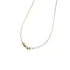 Collar de perlas de agua dulce irregulares elegante celebridad de Internet collar simple cadena corta ajustable para clavícula con cordón