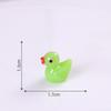 Nuevo Producto Transfronterizo Pato Luminoso Artesanías de Resina Adornos Creativos DIY Accesorios de Decoración de Escritorio Pequeños Adornos