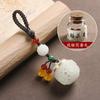 Colgante de Bola de Sachet Hueco Accesorios Hanfu Loto Luminoso Decoración de Bolsa Colgante Llavero para Teléfono Móvil Antiguo de Mano