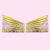 Calcomanías para Motocicleta, Scooter, Coche Modificado, Pegamento 3M, Pegamento Suave 3D, Logo de Alas (Pares Izquierdo y Derecho)