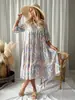 Nueva Moda de Vestido Camisero Estampado para Mujer para Comercio Transfronterizo