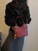 2026 Verão Estilo Coreano Elegante Personalidade Moda Cesta de Vegetais Trançada Bolsa Transversal Tendência Casual Bolsa Saco
