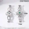Fecho para Colar de Pérolas Zircônia Esmagada Verde Fecho Vintage Acabamento Feito à Mão Conector Fecho Corrente de Suéter Acessórios DIY