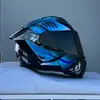 Casco Abierto de Motocicleta Ff Casco de Motocicleta de Media Temporada con Doble Lente Casco Integral de Motocicleta para Hombre y Mujer Vehículo Eléctrico