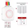 Impresora Mini Portátil Inalámbrica Transfronteriza Se Puede Conectar a Teléfono Móvil Pequeña para Hogar Autoadhesiva Etiqueta Impresora de Fotos