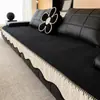 Almofada de Sofá de Veludo Chenille Inverno 2025 Nova Universal Quatro Estações Fileira Reta Antiderrapante Almofada de Sofá de Alta Qualidade Anti-Arranhão de Gato