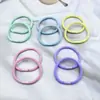 Gomas para el pelo básicas y prácticas de alta calidad estilo coreano en tonos marrones y tierra, Diademas con patrón diagonal para mujer, Anillos para el pelo lisos