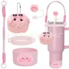 Accesorios Decorativos Stanley Correa de Mano de Cuerda Trenzada Estuche para Labial Llavero Duende Briqueta Funda de Silicona Antideslizante para Taza
