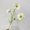 Flor simulada tres cabezas sensación verano crisantemo manzanilla pequeño fresco margarita pequeña gerbera fran crisantemo de Holanda decoración para fotografía