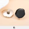 Botones de Plástico, Galvanoplastia Asimétrica, Abrigos de Lana para Mujer, Cortavientos, Abrigos, Estilo Pequeño Fragante a la Moda, Botones con Pie