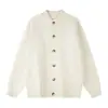 Yidao Vintage 2026 Otoño Nuevo Retro Japonés Holgado Botón Grande Cárdigan Hombro Caído Unisex Suéter Casual