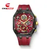 Reloj Impermeable para Hombre Chaxigo con Correa de Silicona, Versátil y de Moda, Reloj de Cuarzo para Negocios con un Diseño Elegante 6918