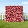 Pared de Flores Artificiales Artículos de Decoración para Bodas Transfronterizas, Eventos Populares en Redes Sociales, Accesorios para Fotografía, Paisajismo Interior, Rosas, Plantas Verdes