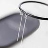 Pendientes de gota de agua hueca para mujer, de dos piezas, de alta gama, ligeros, de lujo, estilo elegante, con borlas largas, de moda al por mayor.