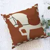 Funda de Almohada de Planta Floral Retro, Funda de Cojín Estilo Lujo Ligero para Sala de Estar, Comercio Electrónico Transfronterizo Amazon, Pedido Mínimo Una Pieza