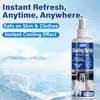 Spray Refrescante para Exteriores, Spray Refrescante Corporal Portátil para Exteriores, Sensación de Frescura Duradera, Imprescindible para Viajes al Aire Libre, Refrescante y Cómodo