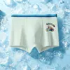 Ropa interior para niños, Malla de seda helada, Estilo fino de verano, Estampado de dibujos animados, Calzoncillos tipo bóxer para niños medianos y grandes, Calzoncillos tipo bóxer para estudiantes