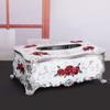Caja de Papel Estilo Europeo Sala de Estar Hogar Caja de Pañuelos de Plástico Mesa de Comedor KTV Caja de Papel para Servilletas Creativa Comercio Exterior Transfronterizo Venta al por Mayor