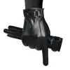 Guantes de Cuero para Hombre con Patrón de Ciervo, Forro de Felpa, Engrosados para Ciclismo, Compatibles con Pantalla Táctil, Guantes Térmicos para Hombre, Al Por Mayor, En Stock