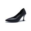 Sapatilhas de Bico Baixo para Mulheres 2025 Outono Novas Sapatilhas de Salto Alto para Mulheres com Biqueiras Metálicas para Uso Externo, Sapatilhas Slip-On Versáteis e Elegantes