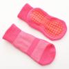 Calcetines de trampolín profesionales de malla fina de otoño, calcetines largos de tubo para niños, calcetines antideslizantes para adultos, venta al por mayor