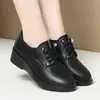 Almofada Branca Garça Libélula Primavera Outono Libélula Mais Vendido Casual Mãe Sapatos de Couro Confortáveis Meia-idade Novo Salto Plataforma Feminino Antiderrapante Sapatos de Uma Sola Mulher