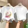 Camiseta base de imitación de dos piezas para niñas, ropa de otoño, algodón puro casual nuevo estilo 2026, camiseta de manga larga para niñas, temporada de otoño