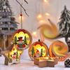 Natal Nova decoração LED luminoso pingente da árvore de Natal Papai Noel boneco de neve noite luz luz pingente decoração pingente