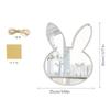 JZ012 Espelho Decorativo de Madeira Nórdica com Desenhos Animados para Crianças Acrílico Pendurado na Parede Decoração de Parede Espelho de Coelho Adesivo de Parede