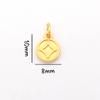 Ping An Joy Colgante de Oro Arena Colgante Pulsera DIY Accesorios de Pulsera Gufa Oro Marca Xiaofu Accesorios de Cuentas de Campana
