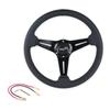 Volante de PU modificado para coche, volante de kart para juego competitivo, volante de carreras de 14 pulgadas y 350 mm
