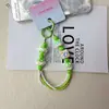 Nueva cadena creativa con cuentas para teléfono móvil de Popcorn Sister, llavero para coche, bolsa colgante, pequeña bolsa colgante para auriculares, accesorios