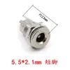 Enchufe DC DC099 Rosca Metálica 5.5*2.1/2.5 Base Hembra DC Impermeable Socket de Alimentación DC de Alta Corriente 10A