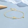 Prata Esterlina S925 Outono e Inverno 2024 Novo Simples Moda Versátil Ins Luxo Leve Elegante Rosa Amor Pulseira Exquisita