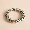 Pulsera Popular de Resina con Estampado de Leopardo Estilo Bohemio Transfronteriza, Pulsera Vintage de Alta Gama y Exquisita, Accesorios de Moda Retro