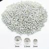 Oro Real de 18K Chapado en Oro Blanco Color Plata Grueso Conservador del Color Cuenta de Posicionamiento Colgante Colgante DIY Pulsera Collar Accesorios de Joyería