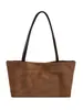 Bolso tote de color sólido mate para mujer, gran capacidad, bolso de mano nicho coreano, versátil para ir al trabajo, bolso de hombro y para debajo del brazo para mujer