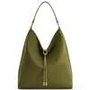 Bolso Tote Jwpei en Stock, Bolso de Hombro Grande para Viajes, Nuevo Modelo de Diseñador, Bolso Cubo de Cuero Genuino, Bolso de Mano para Mujer