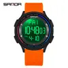 Sanda Aliexpress El más vendido Reloj para Estudiantes Ultra Delgado Luminoso Impermeable Simple Deportivo Multiusos Electrónico para Hombres y Mujeres
