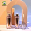 Shanyi Nuevo Modelo Tubo Transparente de Doble Capa Galvanizado para Brillo de Labios Tubo de Brillo de Labios de Gama Alta Tubo Vacío Plástico Materiales de Empaque Cosmético Venta al por Mayor