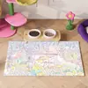 Tapete de Comida para Pet Desenho Animado é à Prova d'Água, à Prova de Vazamentos, à Prova de Sujeira e Resistente ao Desgaste, Universal para Gatos e Cachorros, Fácil de Limpar e Prático para Famílias com Animais de Estimação
