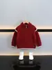 Suéter Infantil Masculino de Outono e Inverno com Zíper Parcial Estilo Coreano Tricô Espesso Pulôver Suéter de Lã para Bebês e Crianças Pequenas Roupas de Outono