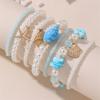 Pulsera de Perlas Transfronteriza Europea y Americana para Niños Estrella de Mar Viento Océano Aleación Pulsera de Princesa Pulsera de Estudiante Joyería para Niñas