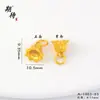 Color Duradero Resistente a la Decoloración Venta Directa de Fábrica Colgante Arena Dorada DIY Colgante Doble de Flores de Lirio del Valle Accesorios para Collares Colgante de Flor Pequeña