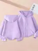 Sudadera con capucha de moda para niños y niñas de primavera y otoño, chaqueta casual de color liso con cremallera, sudadera moderna para niños mayores
