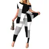 D9619 Amazon Europeo y Americano Más Vendido Traje de Pantalón Corto con Estampado de Moda Casual para Mujer