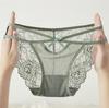 Explosions Ropa Interior de Encaje para Mujer Estilo Japonés Estilo Girly Lazo Elegante Alta Elasticidad Transpirable Hueco Ropa Interior para Mujer 60298
