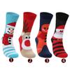 Meias Transfronteiriças Novo Produto Natal Papai Noel Alce Boneco de Neve Homem de Gengibre Padrão de Desenho Animado Meias de Cano Médio Festival