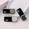 Pasador de letras doradas retro para mujer, pasador lateral con oso, flequillo despeinado, pinza BB, tocado, clip para la parte posterior de la cabeza, pasador